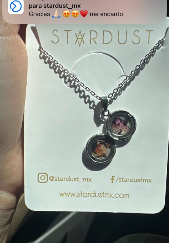 PULSERA o COLLAR Relicario con INICIAL y tus fotos (DIJE PEQUEÑO)