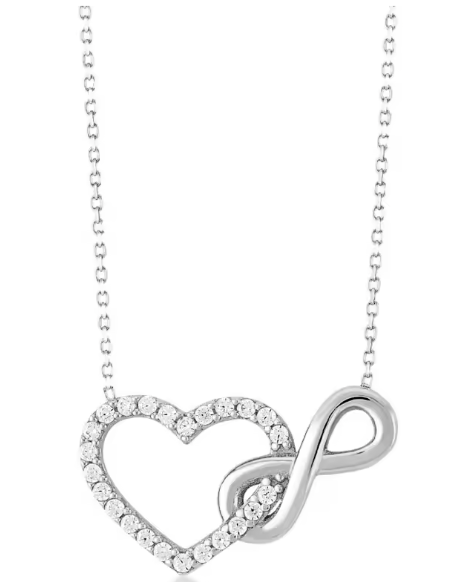 ¡Nuevo Producto! Collar en plata de ley con símbolo infinito y zirconias para mamá