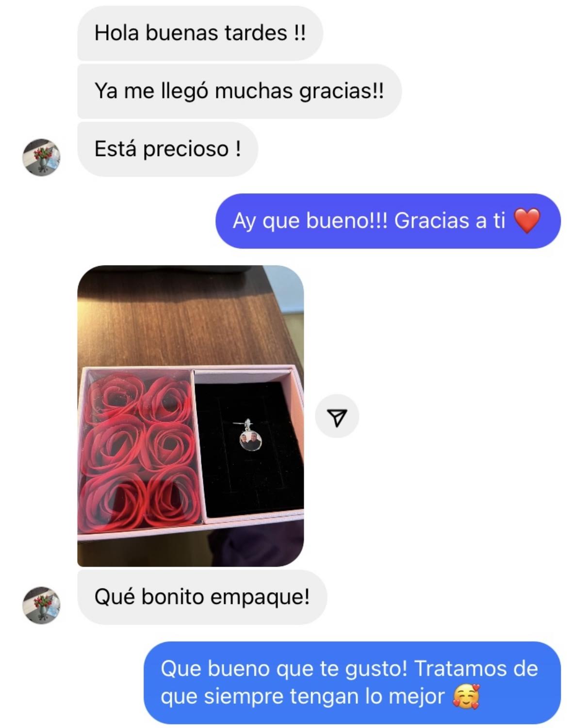 CHARM/DIJE  Relicario plata de ley.925 con zirconia y tu foto (envíos a partir del 14 de enero )