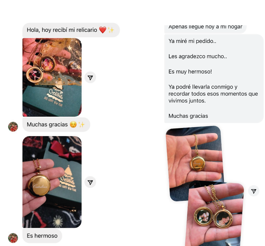 ¡NUEVO PRODUCTO! Collar Relicario de CORAZÓN con  NOMBRE y tus fotos