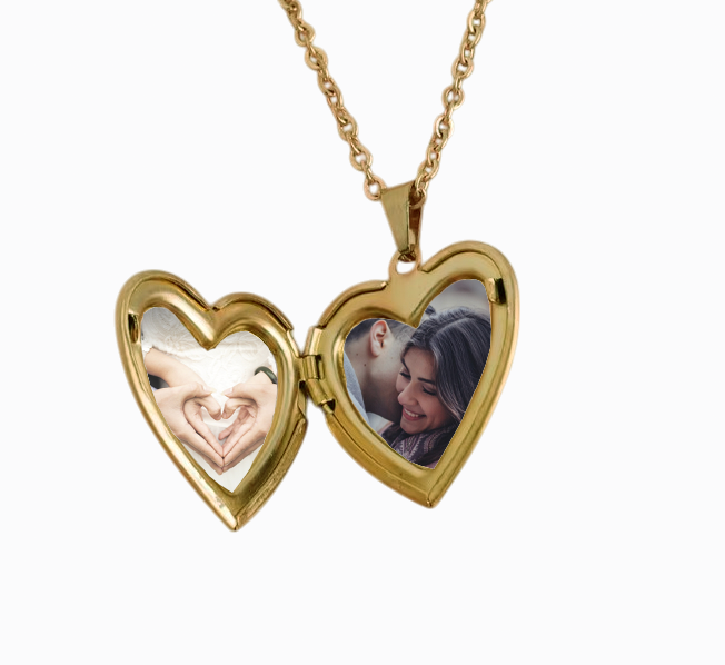 ¡NUEVO PRODUCTO! Collar Relicario de CORAZÓN con  NOMBRE y tus fotos